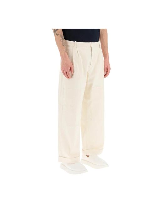 Etro Broeken ,Wit ,Pantalone in het Natural