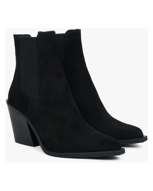 ESTRO Black Cowboy Boots