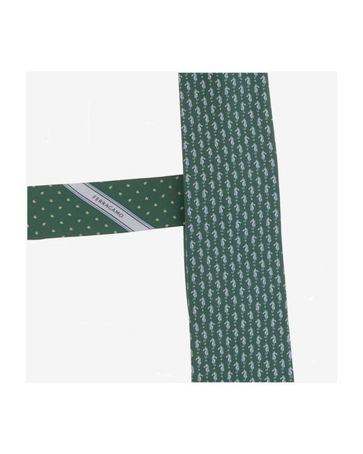 Ferragamo Green Ties for men