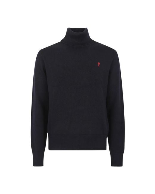 AMI Blue Turtlenecks for men