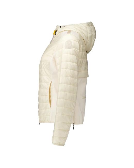 Parajumpers Jassen ,Polyester Gewatteerde Crème Jas Kym Stijl in het Natural