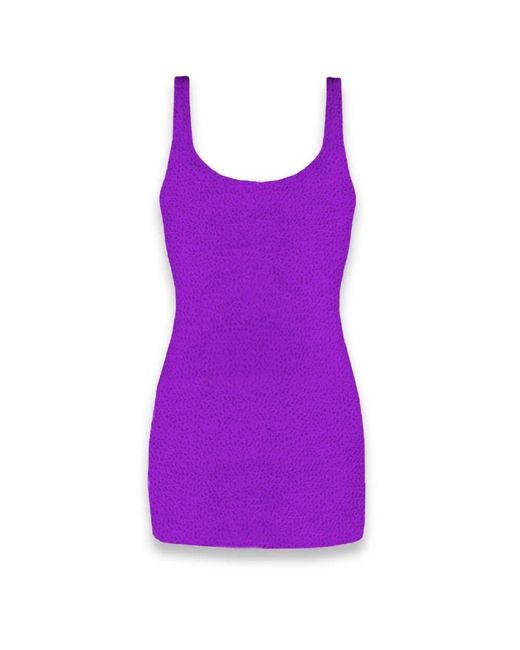 Mc2 Saint Barth Purple Short dresses