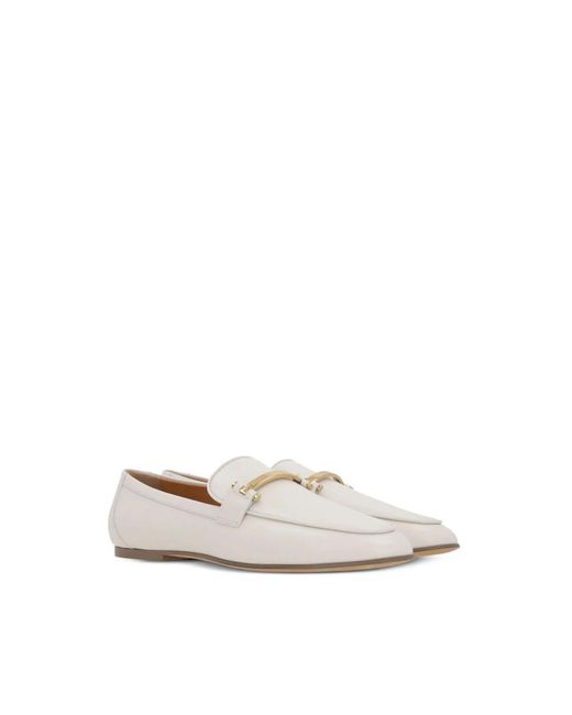Tod's White Loafers