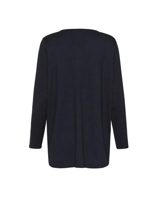 Saint Tropez Truien & Vesten ,Zwart ,Kila Sz Open Mid Cardigan in het Blue