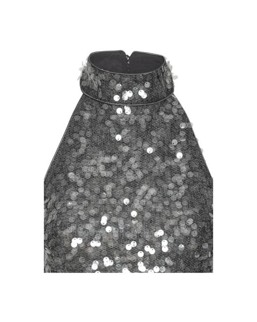 Sleeveless Tops ROTATE BIRGER CHRISTENSEN en coloris Gray