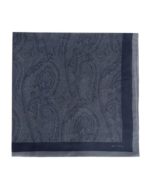 Etro Blue Scarves for men