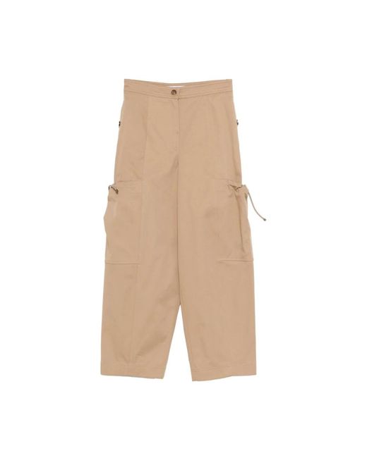 Max Mara Broeken ,Straight Broeken in het Natural