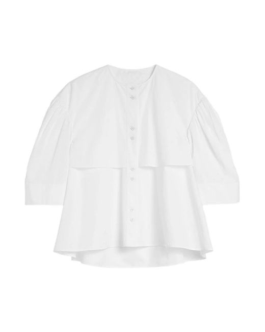 Jil Sander Overhemden ,Wit ,Katoen Shirt 135 in het White