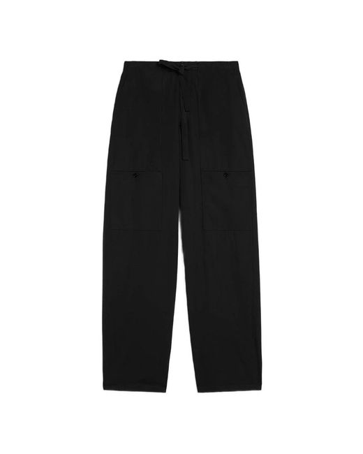 Jil Sander Black Wide Trousers for men