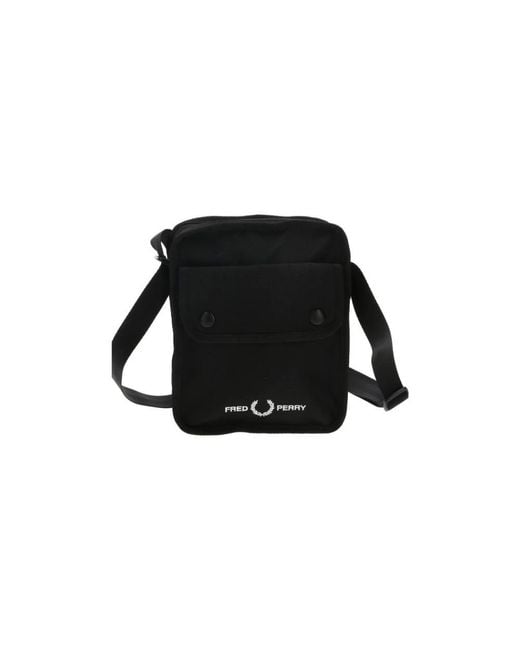 Fred Perry Black Messenger Bags