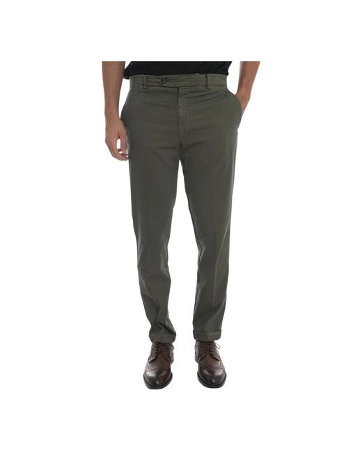 Berwich Yretrogd Chino in het Gray voor heren