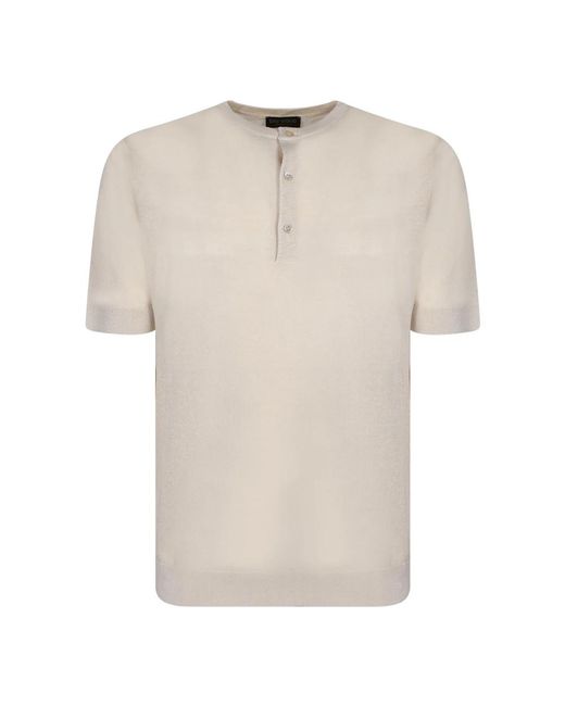 Dell'Oglio Natural Polo Shirts for men