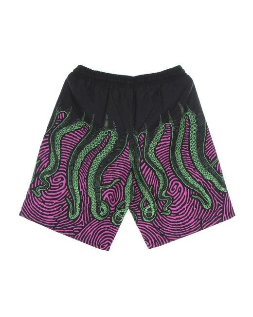 Octopus Red Casual Shorts for men