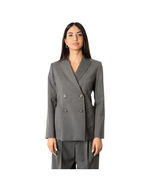 Weekend by Maxmara Jassen ,Grijs ,Wol Giacca Tailleur in het Gray