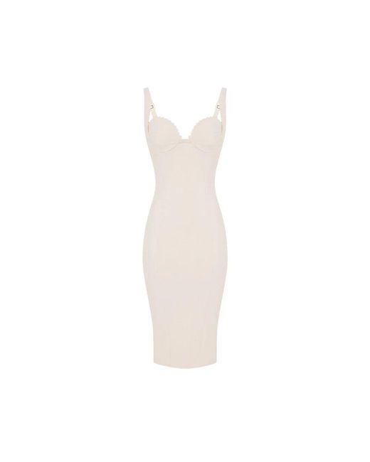 Elisabetta Franchi White Midi Dresses