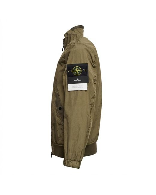 Stone Island Green Bomber Jackets for men
