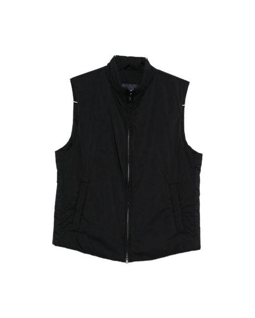 Herno Black Vests for men