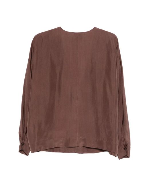Blouses Alysi de color Brown
