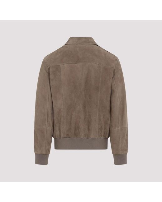 Brunello Cucinelli Bomber Jackets in het Brown voor heren