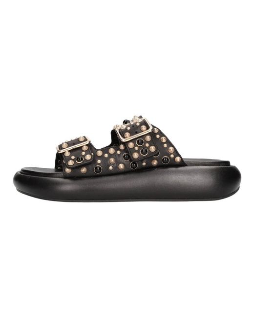 Ash Schoenen ,Zwart ,Leer Sandalen Zwart in het Black