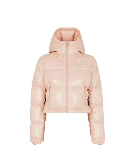Chaqueta Plumífero Cálida, Mujer, Talla Fendi de color Pink