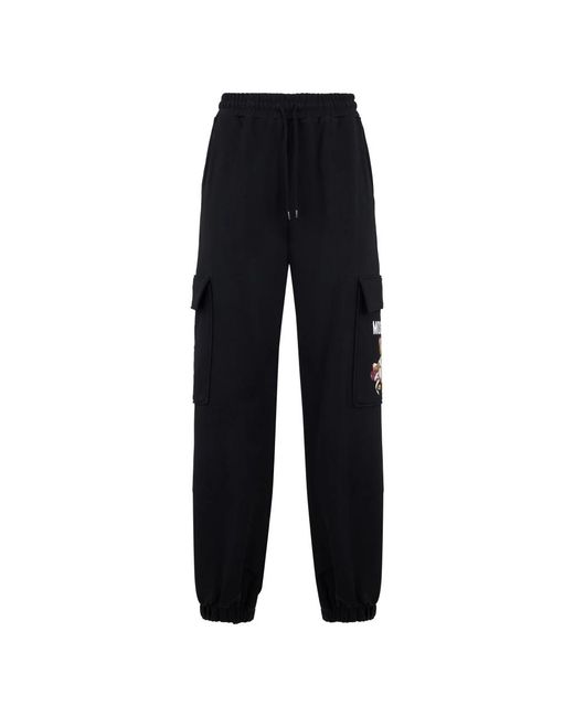 Moschino Sportbroek Met Zakken in het Blue