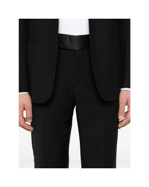 Giorgio Armani Single Breasted Suits in het Black voor heren