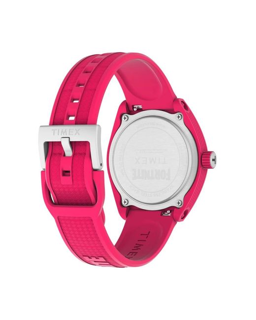 Timex Accessoires ,Roze ,Urban Pop X Fortnite 40Mm Quartz Horloge in het Pink voor heren