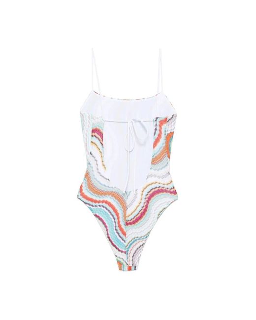 One-Piece Missoni de color Red
