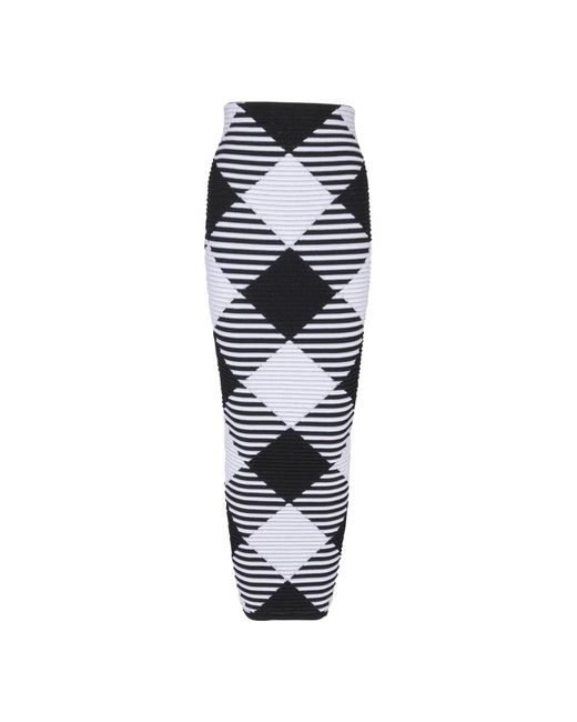 Balmain Midi-Rok in het Black