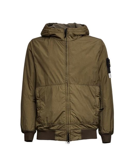 Stone Island Green Light Jackets for men