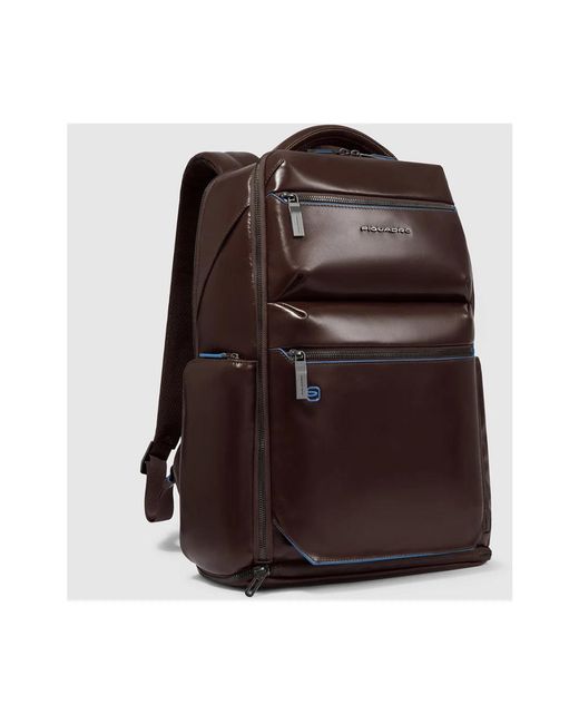 Piquadro Personalisierbarer Laptop-Rucksack 15,6" in Brown für Herren
