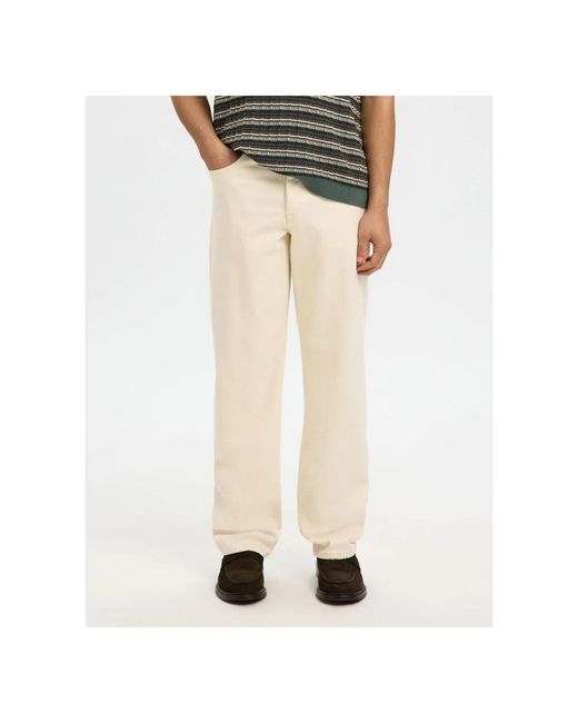Straight Jeans SELECTED de hombre de color Natural