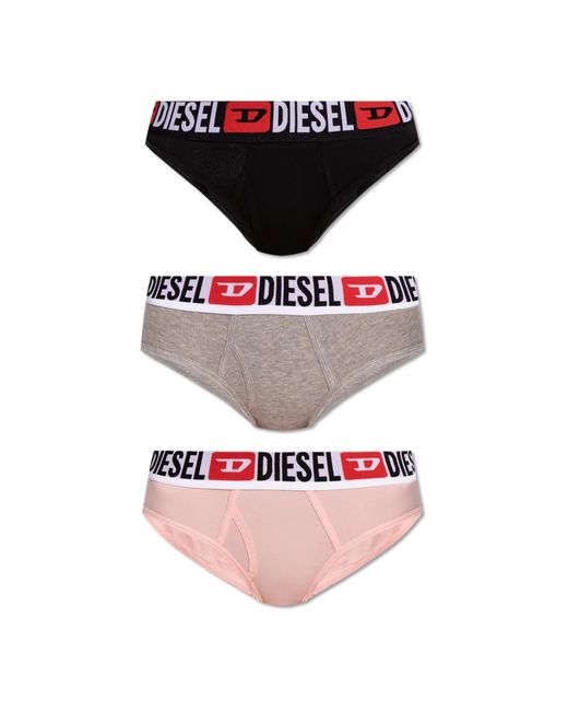 DIESEL Ondergoed ,Veelkleurig ,Katoen Driepak Vijgen in het Multicolor