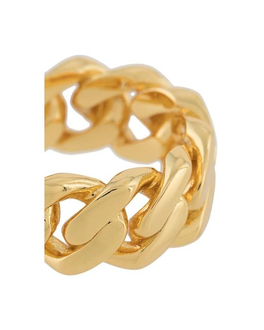 DARKAI Cuban Ring in het Metallic voor heren