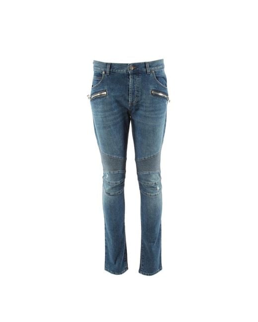 Balmain Blue Slim-Fit Jeans for men