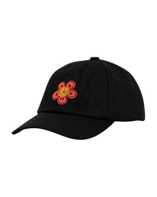 KENZO Floral Embroidered Cap in Black für Herren