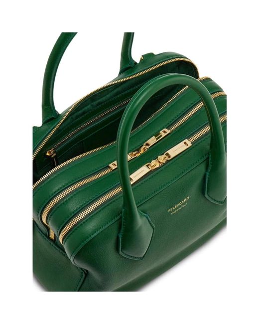 Ferragamo Green Handbags