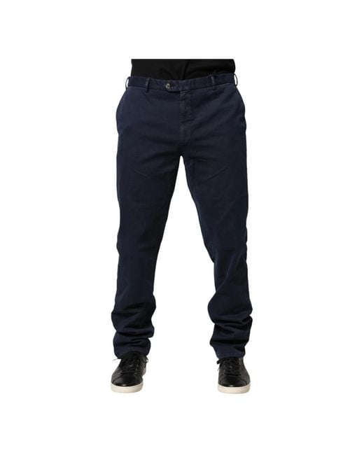 Santaniello Blue Chinos for men