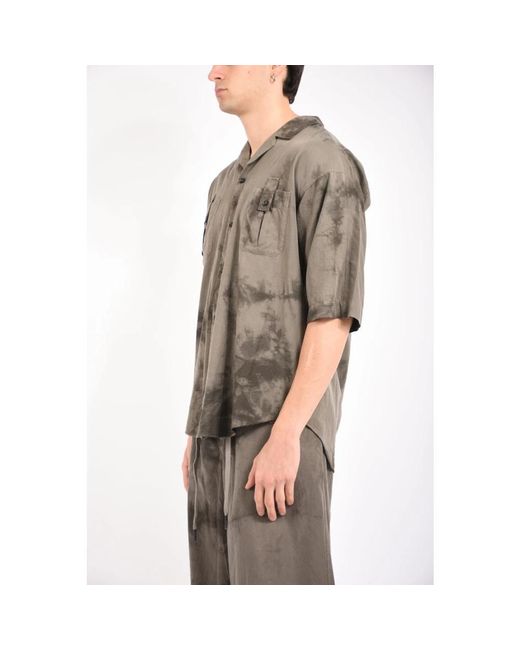 Andrea Ya'aqov Gray Short Sleeve Shirts for men