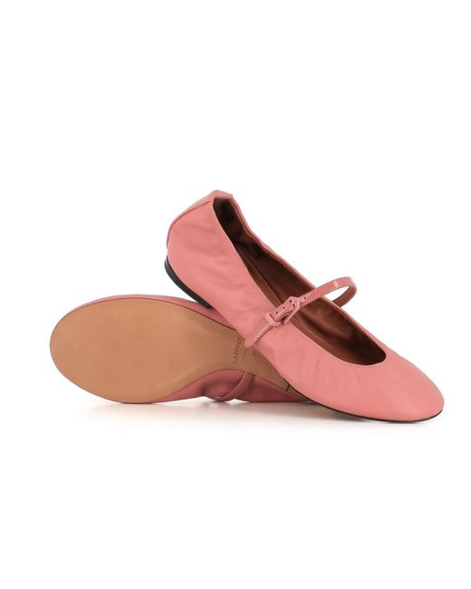 Lanvin Pink Ballerina Shoes