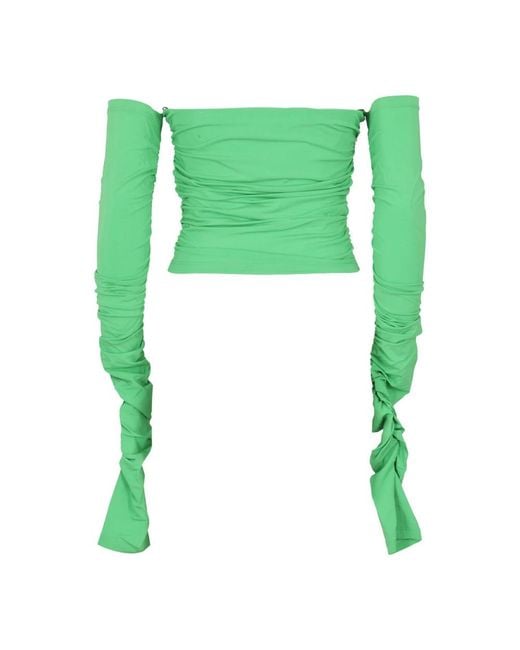 ANDAMANE Green Long Sleeve T-Shirts