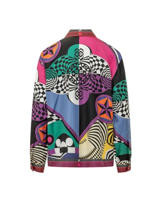 Versace Formele Shirt Teatro in het Multicolor