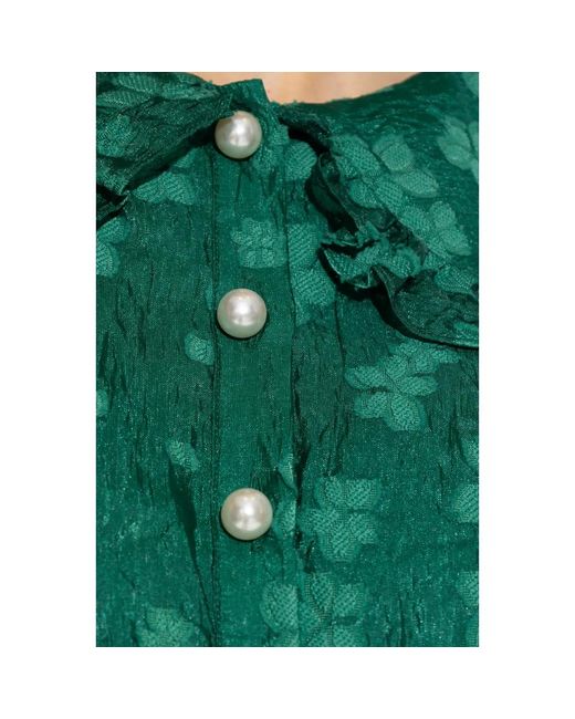 Custommade• Green Juma Kleid mit Blumenmuster