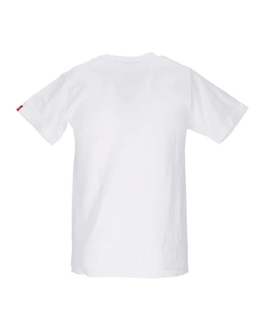 'es Tops ,Wit ,Katoen Wit Crew Neck Tee Shirt in het White voor heren