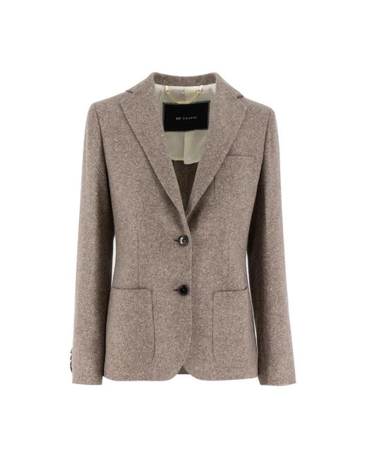 Kiton Jassen ,Bruin ,Elegant Single-Breasted Jacket in het Brown