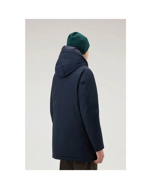 Woolrich Blue Down Jackets for men