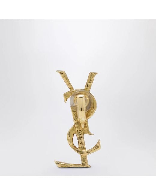 Saint Laurent Metallic Brooches