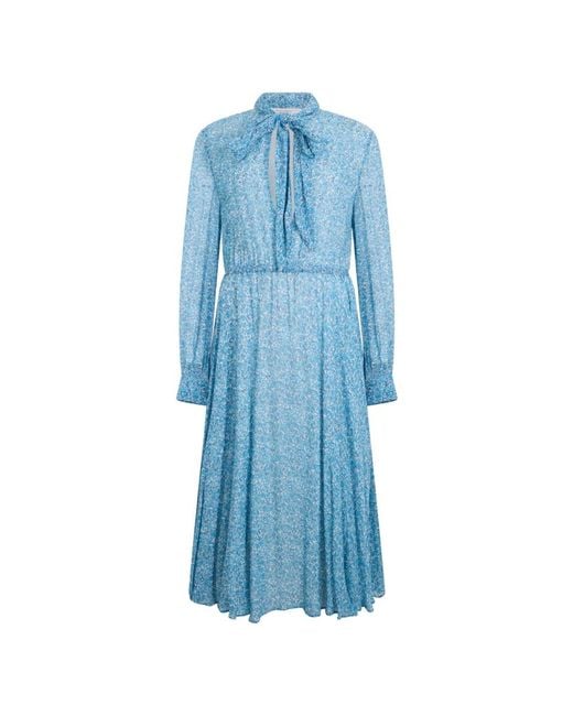 Philosophy Di Lorenzo Serafini Blue Midi Dresses