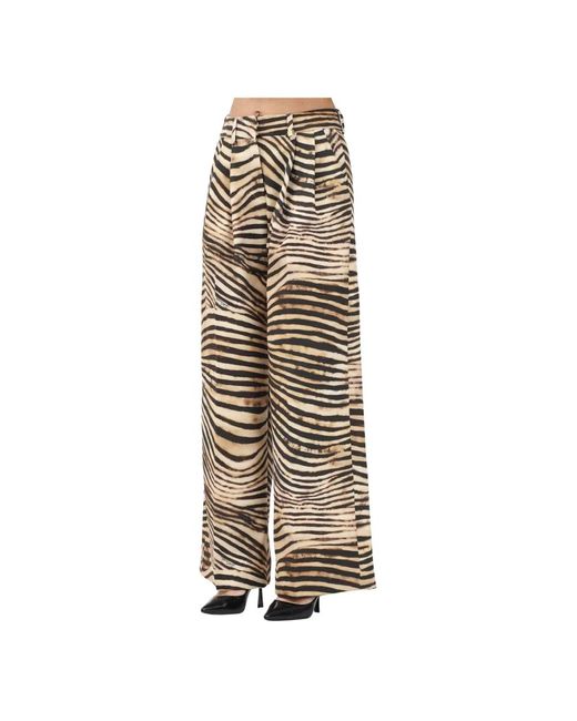 Wide Trousers Just Cavalli de color Natural